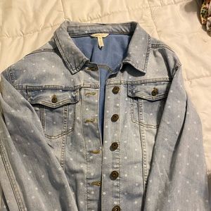 Matilda Jane polka dot denim jacket